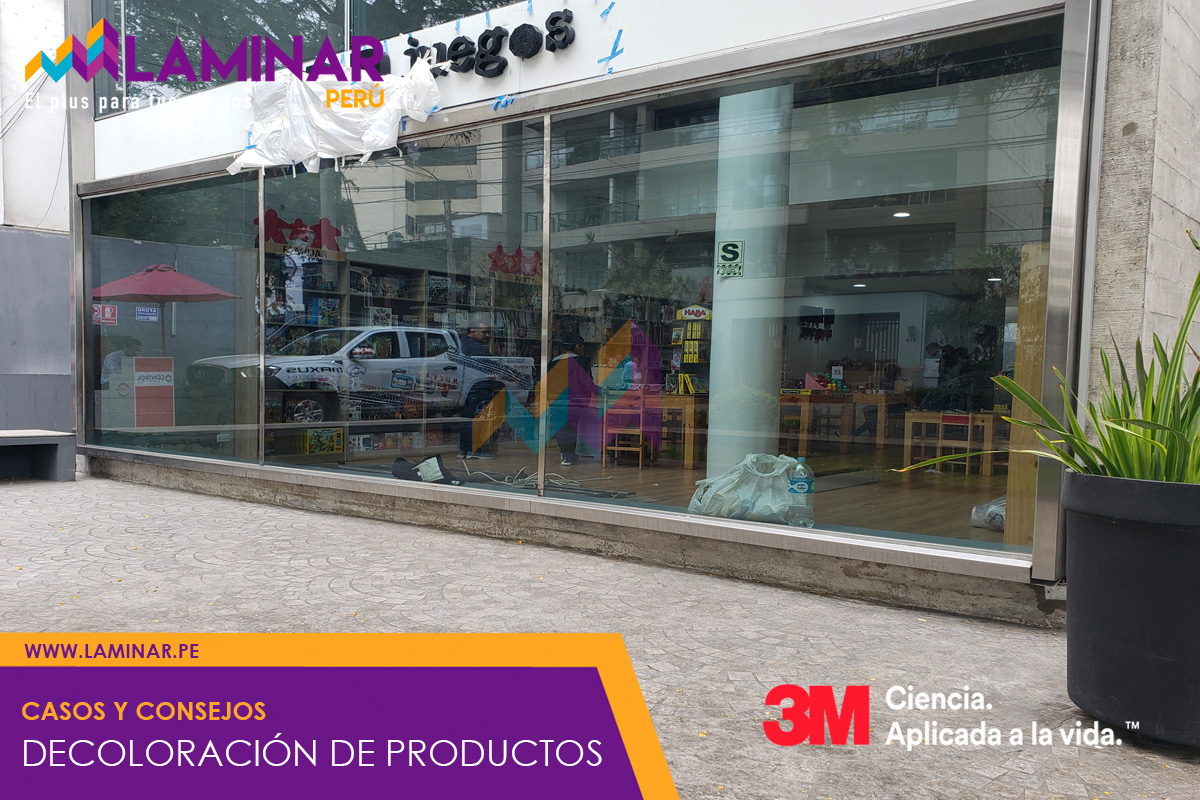 decoloracion de cajas de productos