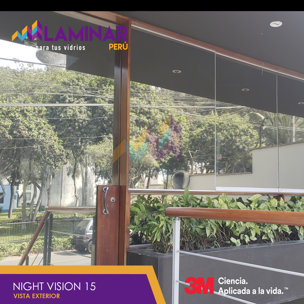 night vision 15 vista por fuera